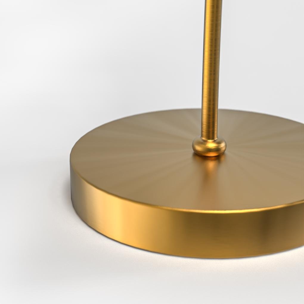 Metal Gooseneck Desk Lamp with Cone Fabric Shade – Adjustable Task Light for Home Office & Study