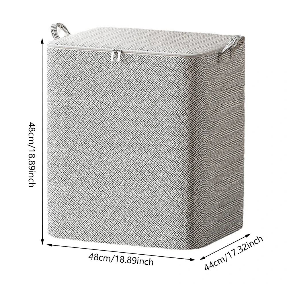 Foldable Cubes Organizer With Handle And Zipper