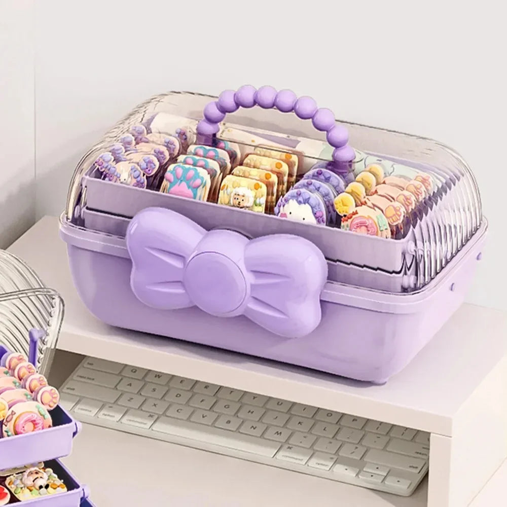 Multi Layer Hairpin Storage Box For Girls Accessories