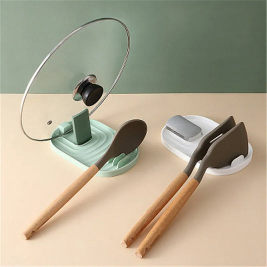 Pot Lid Organizer T1 Pancake Turner Soup Ladle Spoon Holder