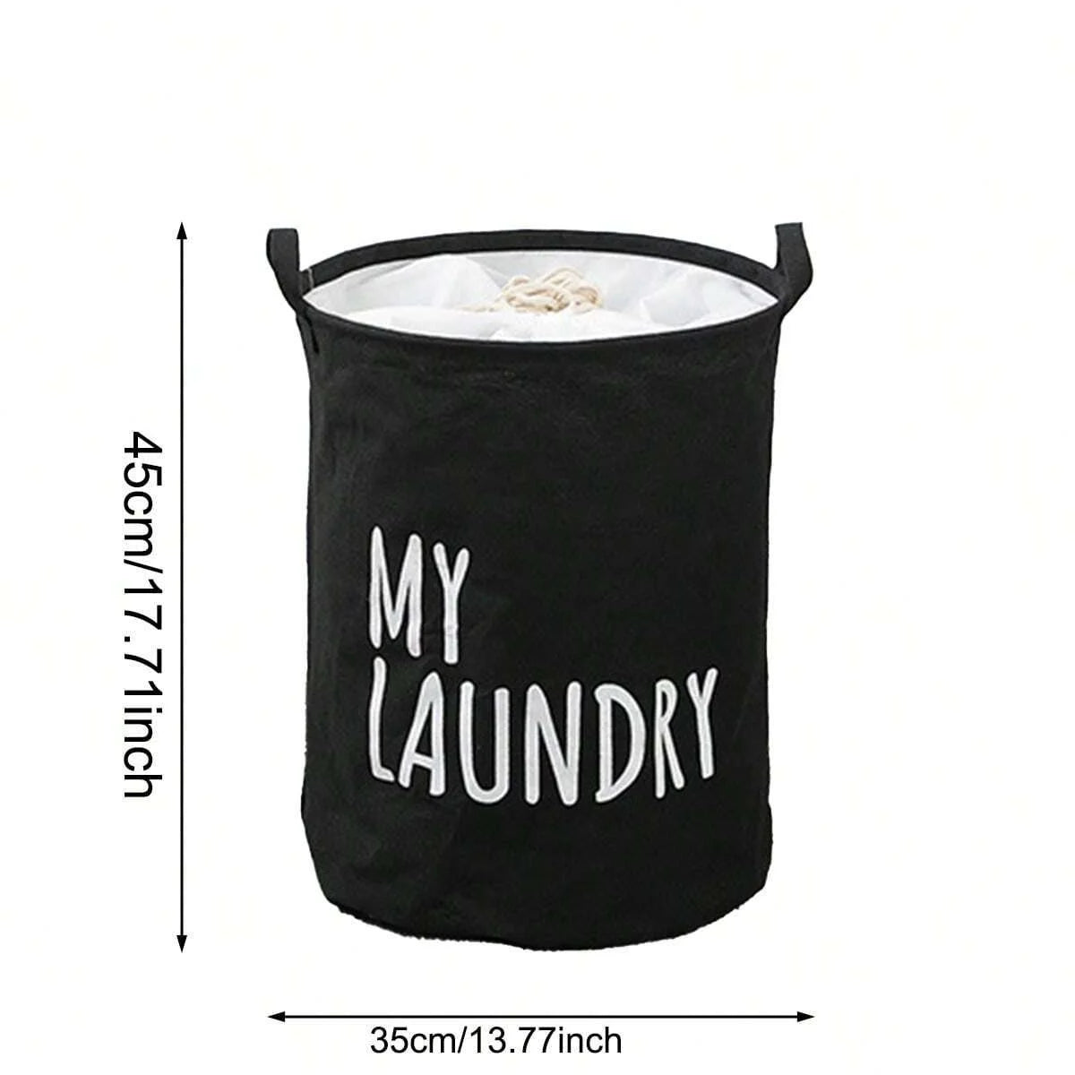 Foldable Drawstring Laundry Basket XL Capacity Waterproof