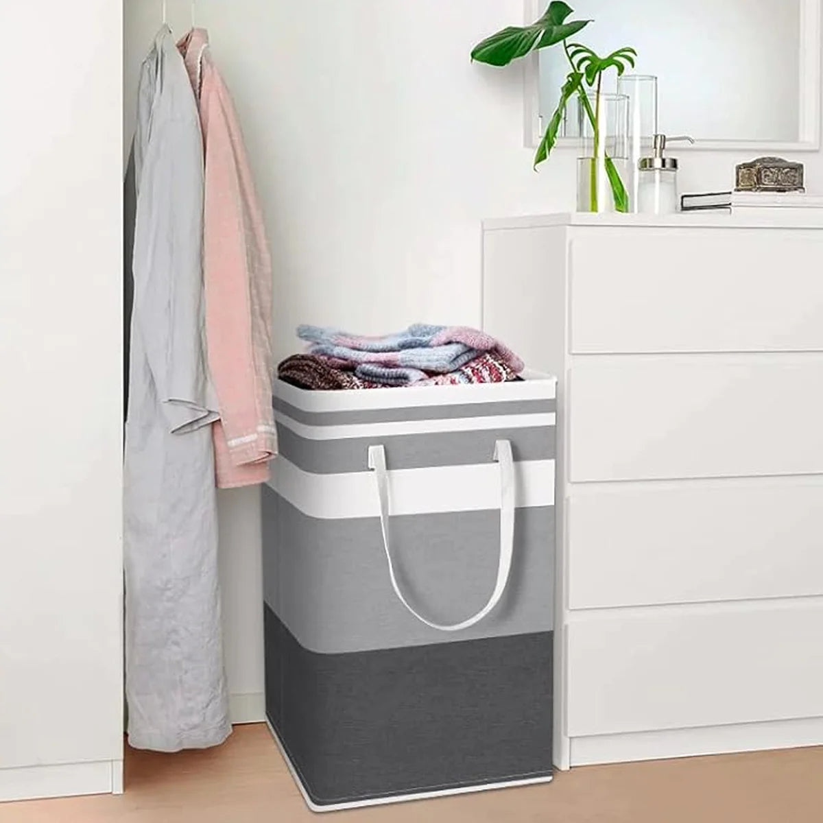 Waterproof Foldable Laundry Hamper Suitable For Bedrooms, Laundry Rooms, Dormitories