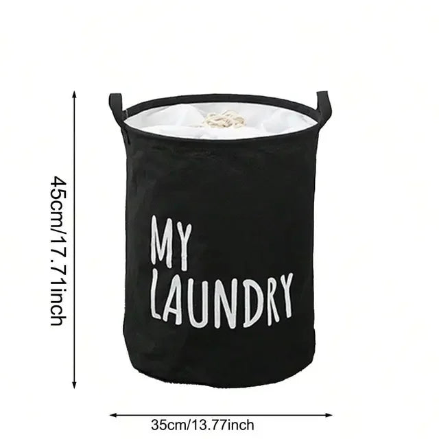 Foldable Drawstring Laundry Basket XL Capacity Waterproof