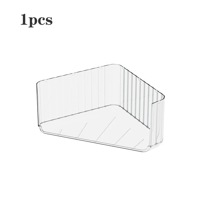 Clear Corner Bathroom Organizer Half Tier Shelf Makeup