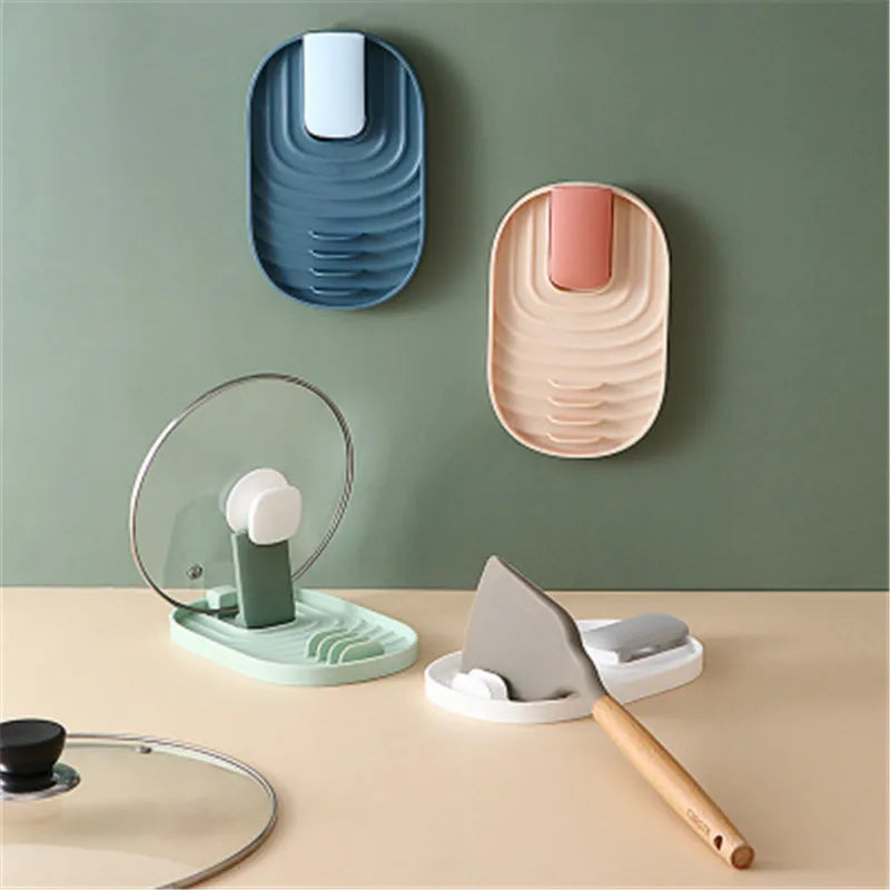 Pot Lid Organizer T1 Pancake Turner Soup Ladle Spoon Holder