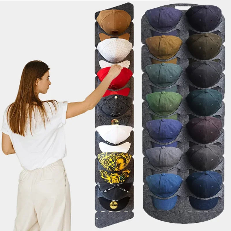 Hat Storage Rack Wall Mount Cap Organizer