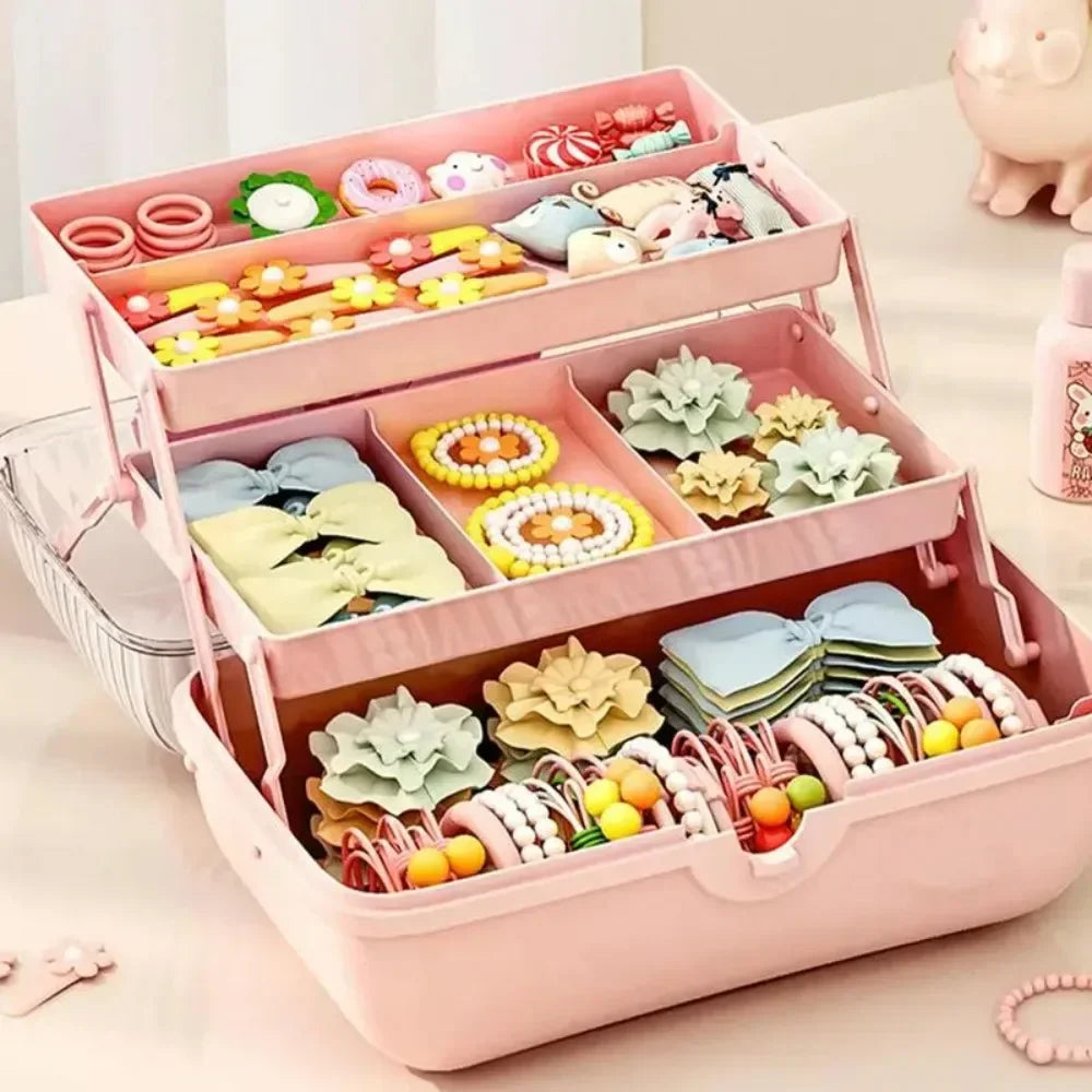 Multi Layer Hairpin Storage Box For Girls Accessories