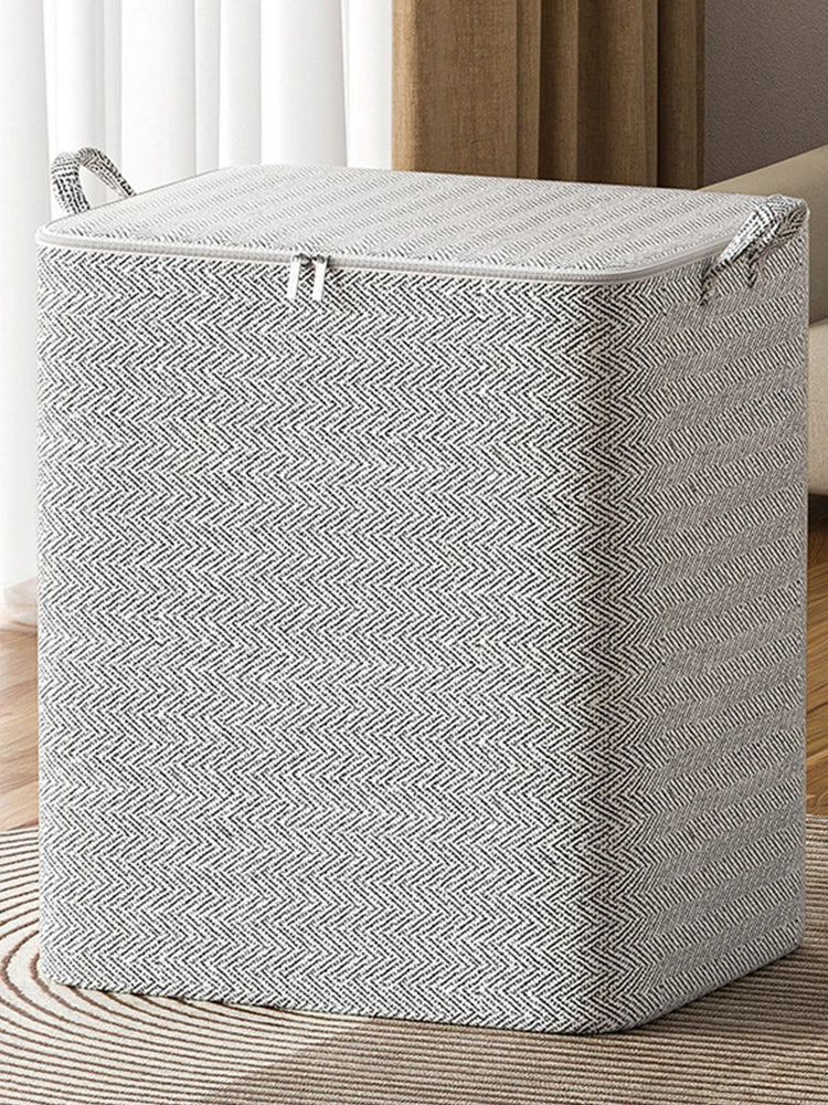 Foldable Cubes Organizer With Handle And Zipper