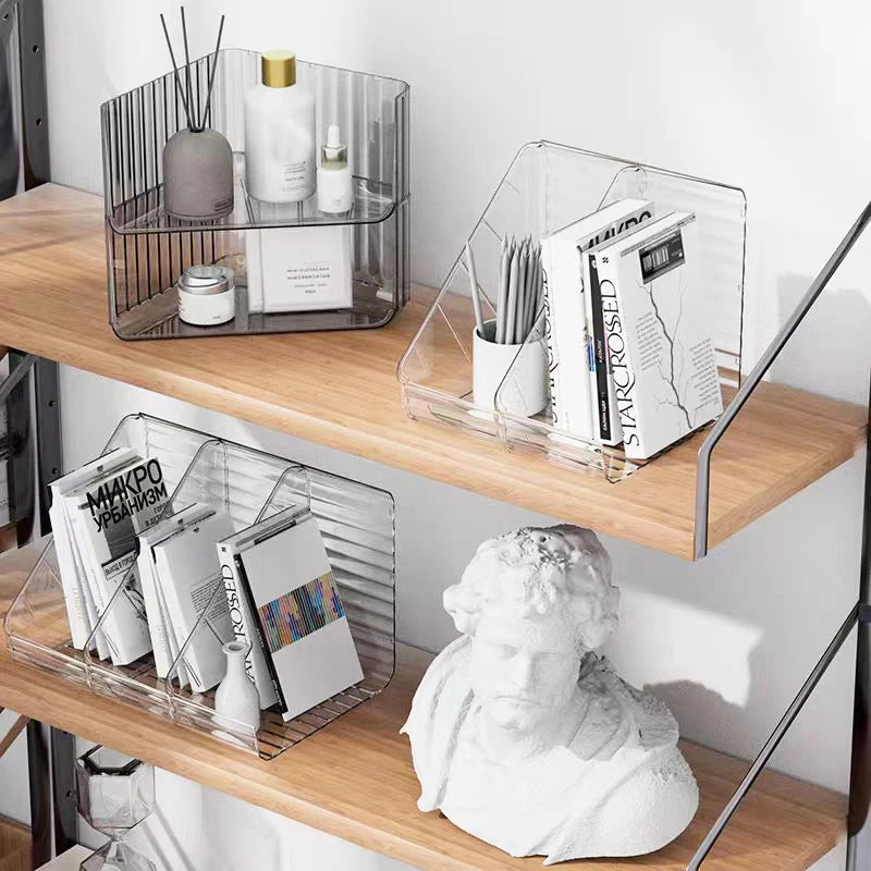 Clear Corner Bathroom Organizer Half Tier Shelf Makeup
