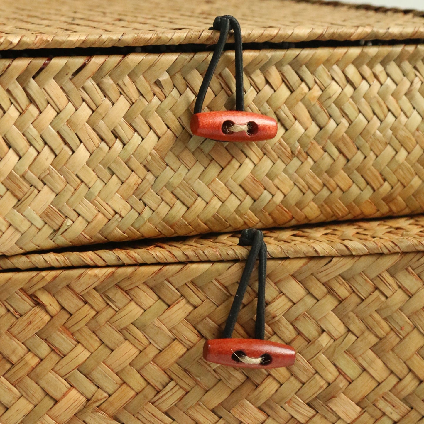 Seagrass with Lid Wicker Storage Woven Basket