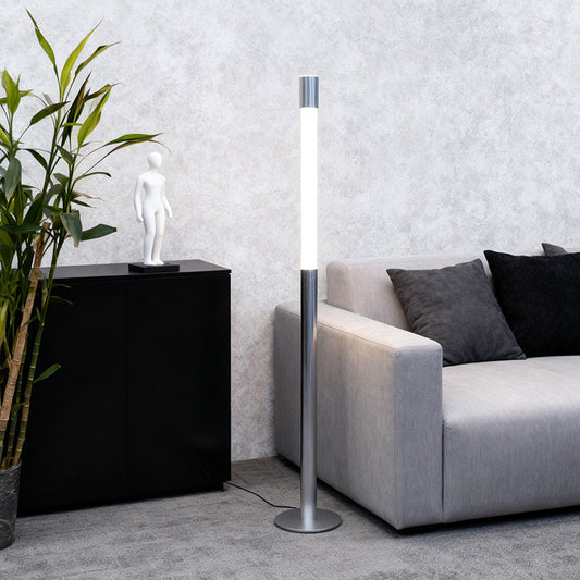 Italian Minimalist Floor Lamp LED Warm Light Modern Aluminum Acrylic Lighting