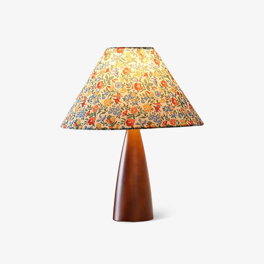Amelia Blossom Table Lamp Floral Fabric LED Indoor Lighting