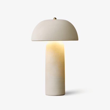 Fungi Glow Table Lamp Ceramic Metal Beige LED Indoor Lighting