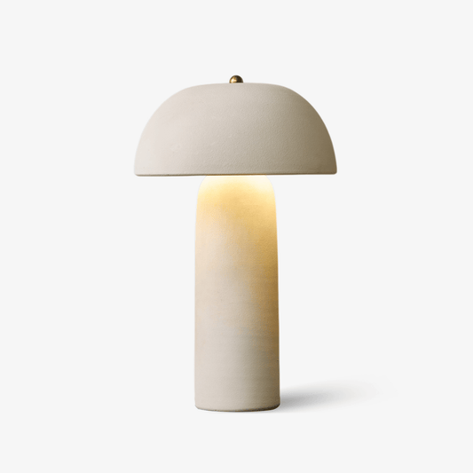 Fungi Glow Table Lamp Ceramic Metal Beige LED Indoor Lighting