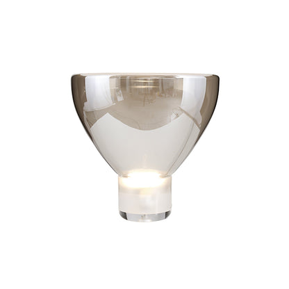Aella Table Lamp Modern LED Cognac Smoke Grey Glass Ambient Light
