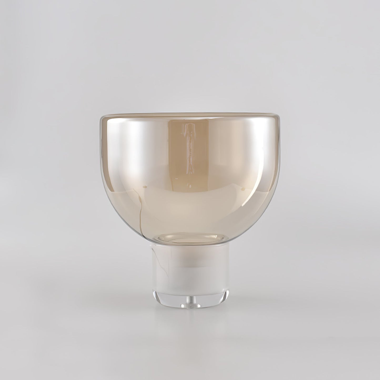 Aella Table Lamp Modern LED Cognac Smoke Grey Glass Ambient Light