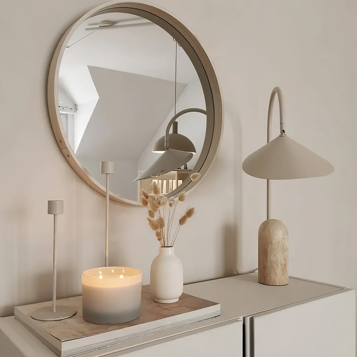 Arum Table Lamp – Elegant Adjustable Light with Marble Base
