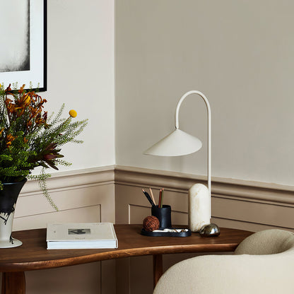 Arum Table Lamp – Elegant Adjustable Light with Marble Base