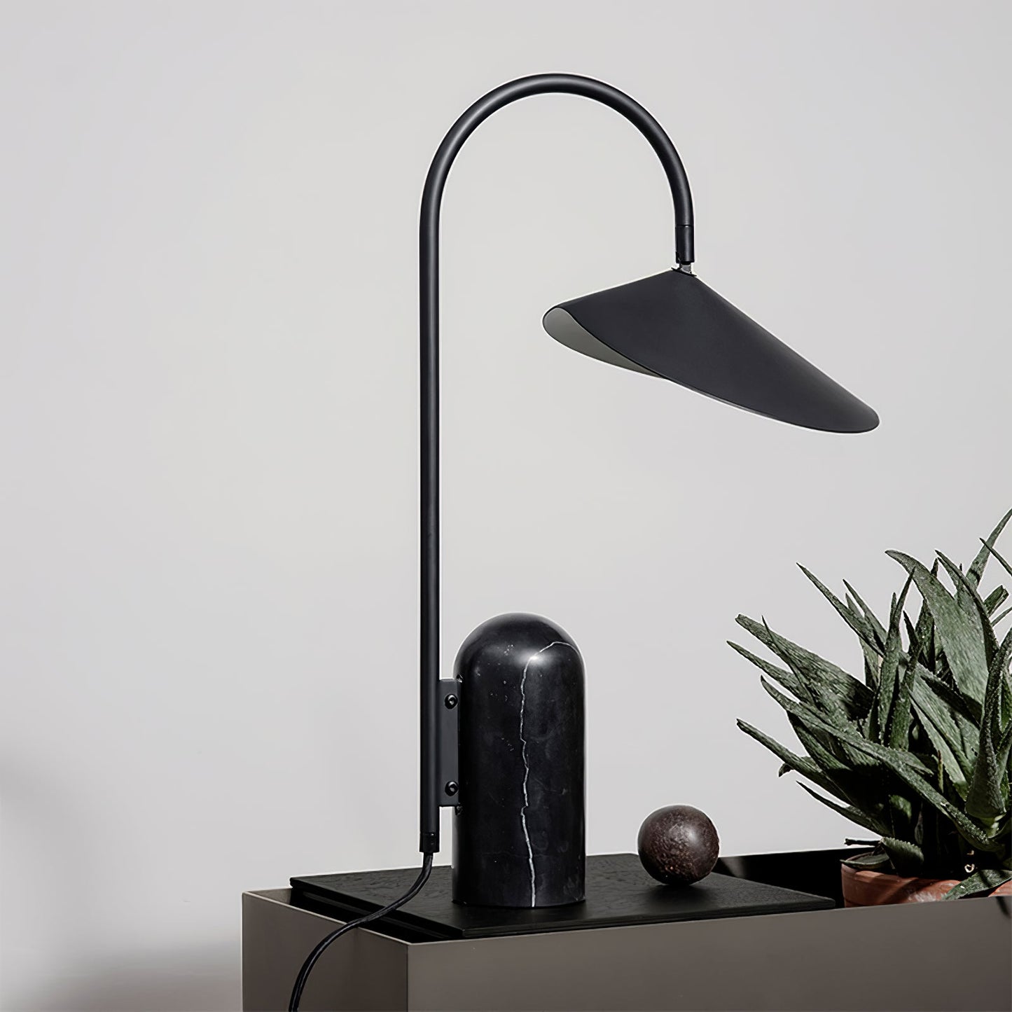 Arum Table Lamp – Elegant Adjustable Light with Marble Base