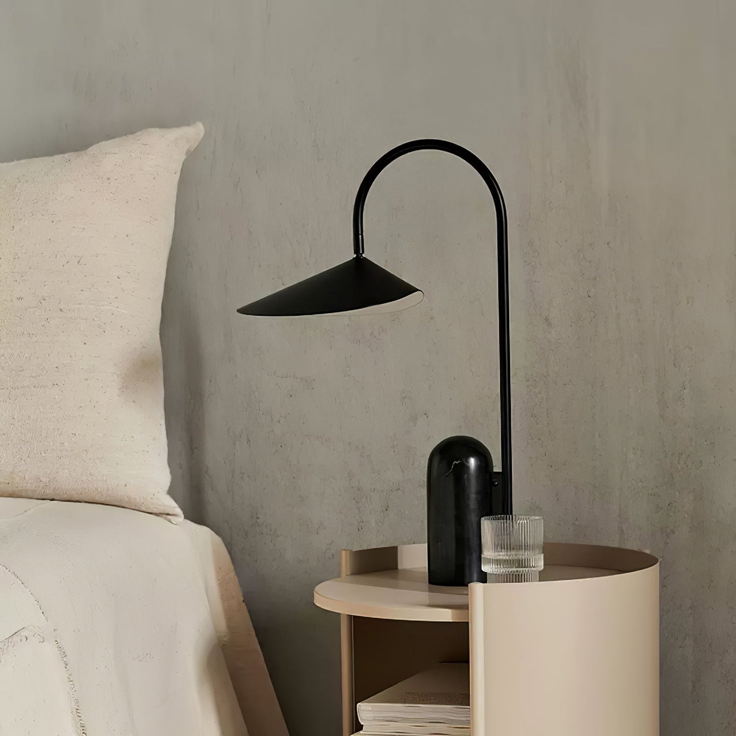 Arum Table Lamp – Elegant Adjustable Light with Marble Base