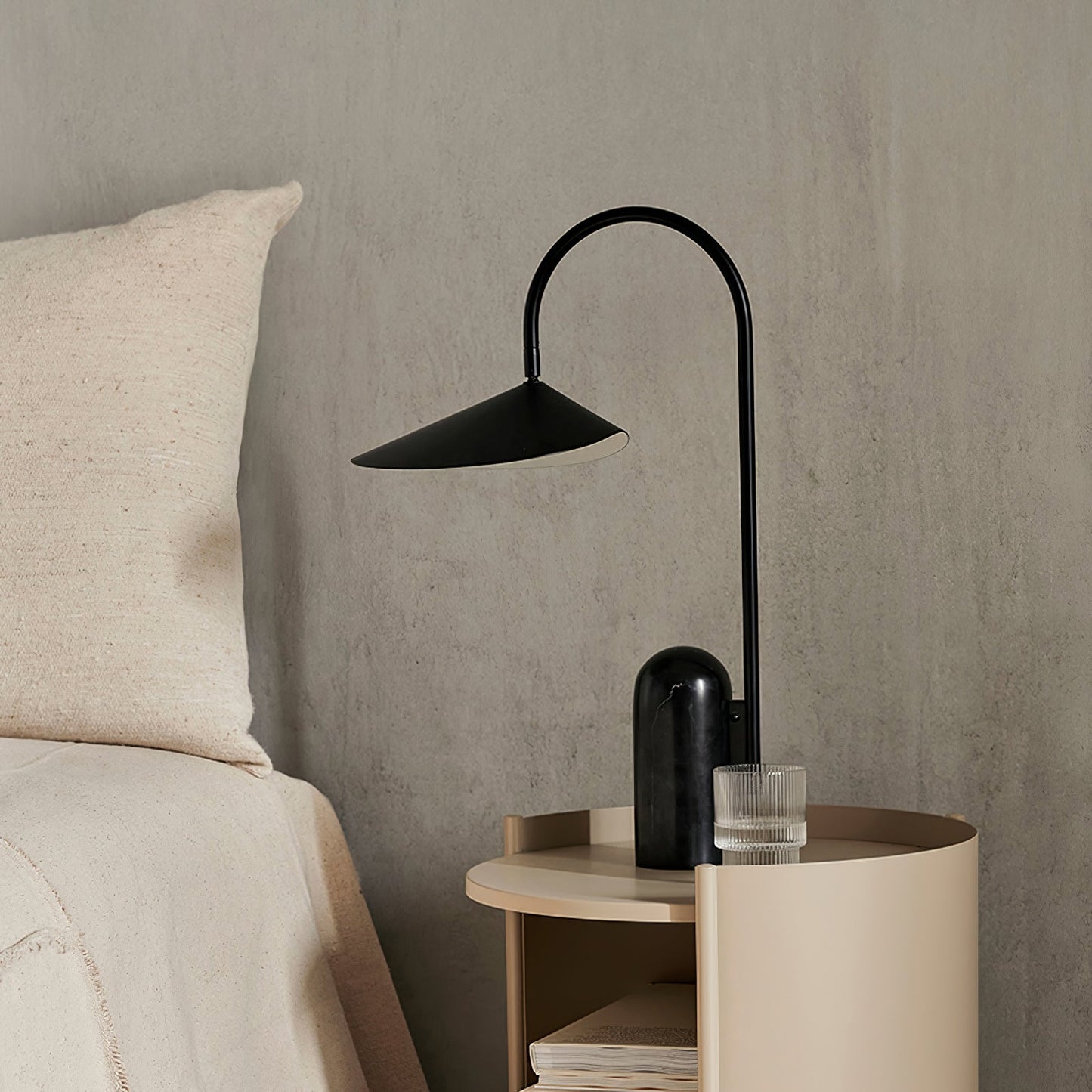 Arum Table Lamp – Elegant Adjustable Light with Marble Base