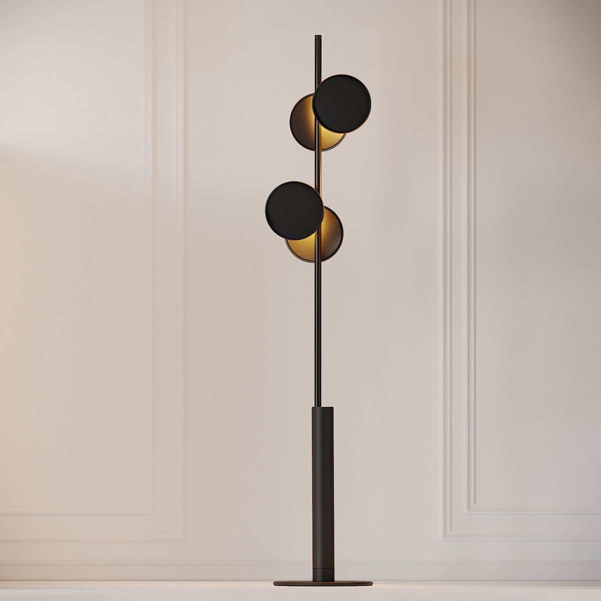 Axis Modular Floor Lamp with Adjustable LED Lights