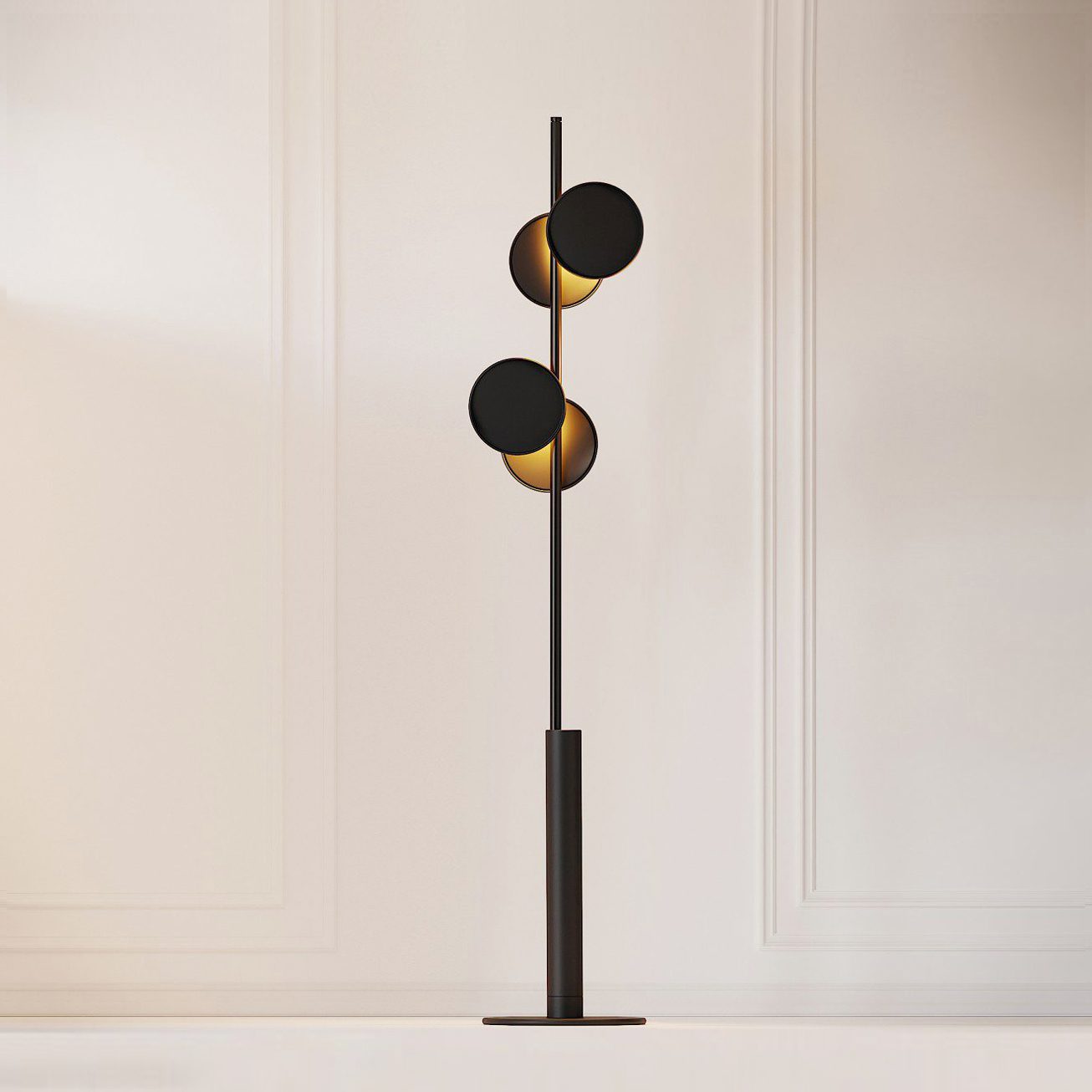 Axis Modular Floor Lamp with Adjustable LED Lights