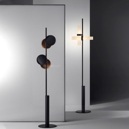 Axis Modular Floor Lamp with Adjustable LED Lights