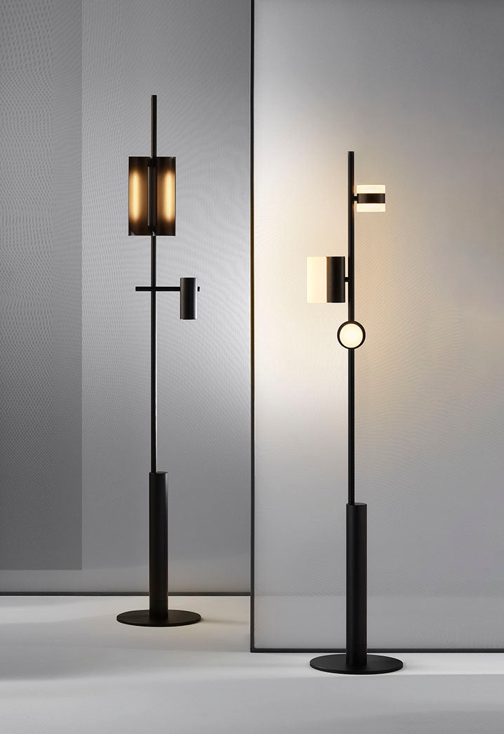 Axis Modular Floor Lamp with Adjustable LED Lights
