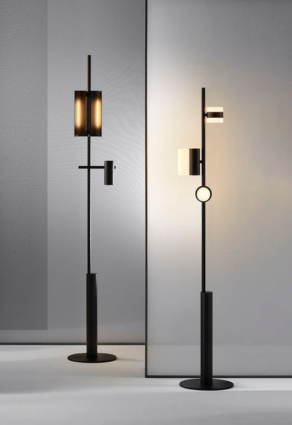 Axis Modular Floor Lamp with Adjustable LED Lights