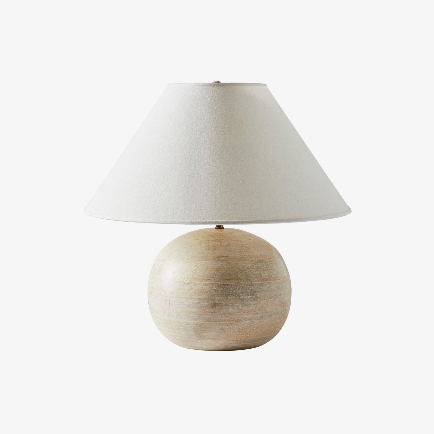 Beachside Table Lamp Whitewashed Wood LED Indoor Lighting