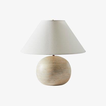 Beachside Table Lamp Whitewashed Wood LED Indoor Lighting
