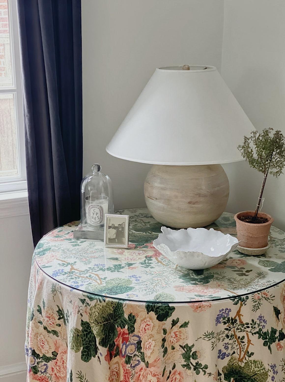 Beachside Table Lamp Whitewashed Wood LED Indoor Lighting