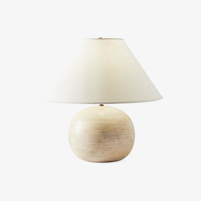 Beachside Table Lamp Whitewashed Wood LED Indoor Lighting