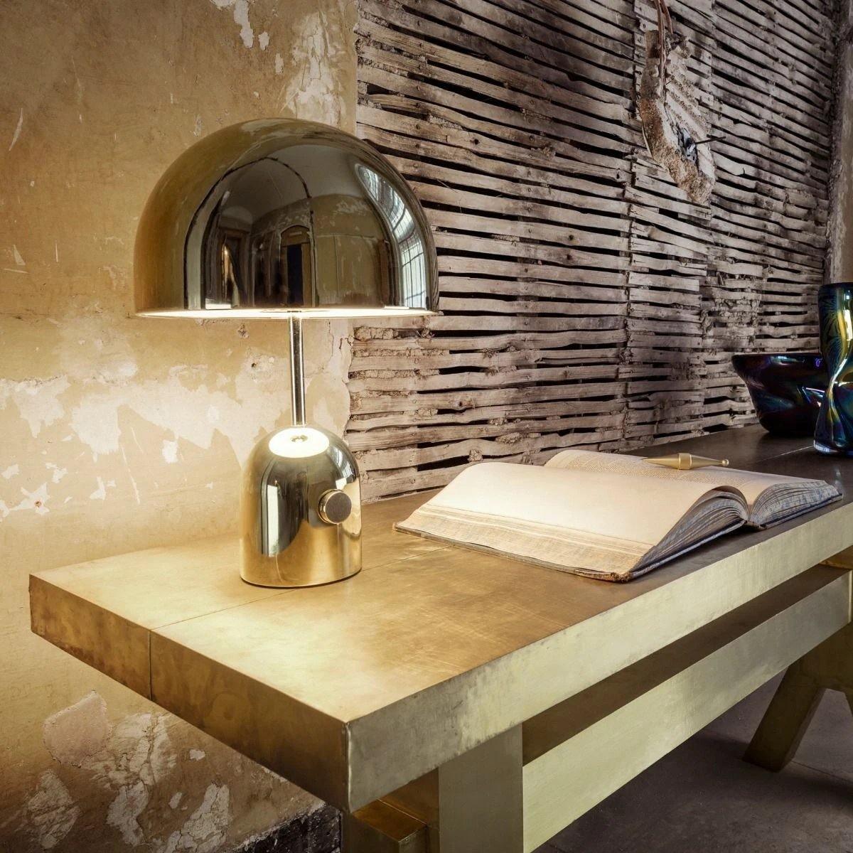 Bell Table Lamp Gold Rose Gold Chrome LED Indoor Lighting