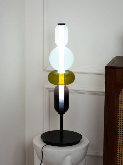 Candied Glass LED Sculpture Table Light Living Room Bedroom Lamp