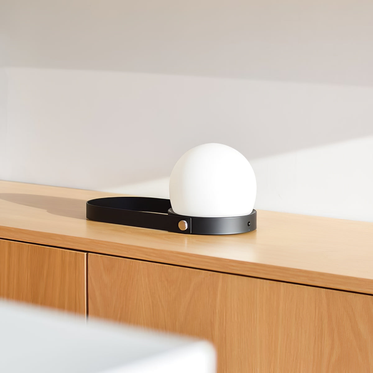 Carrie Cordless Table Lamp Gold Black White LED Indoor Lighting