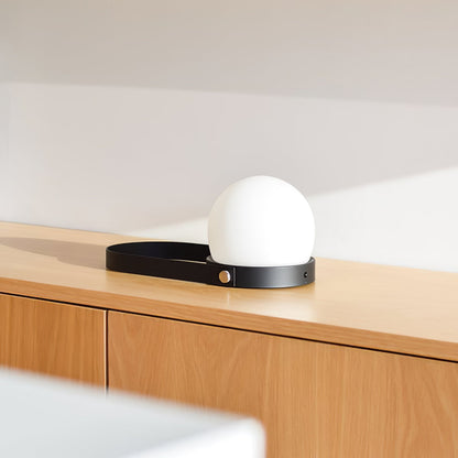 Carrie Cordless Table Lamp Gold Black White LED Indoor Lighting