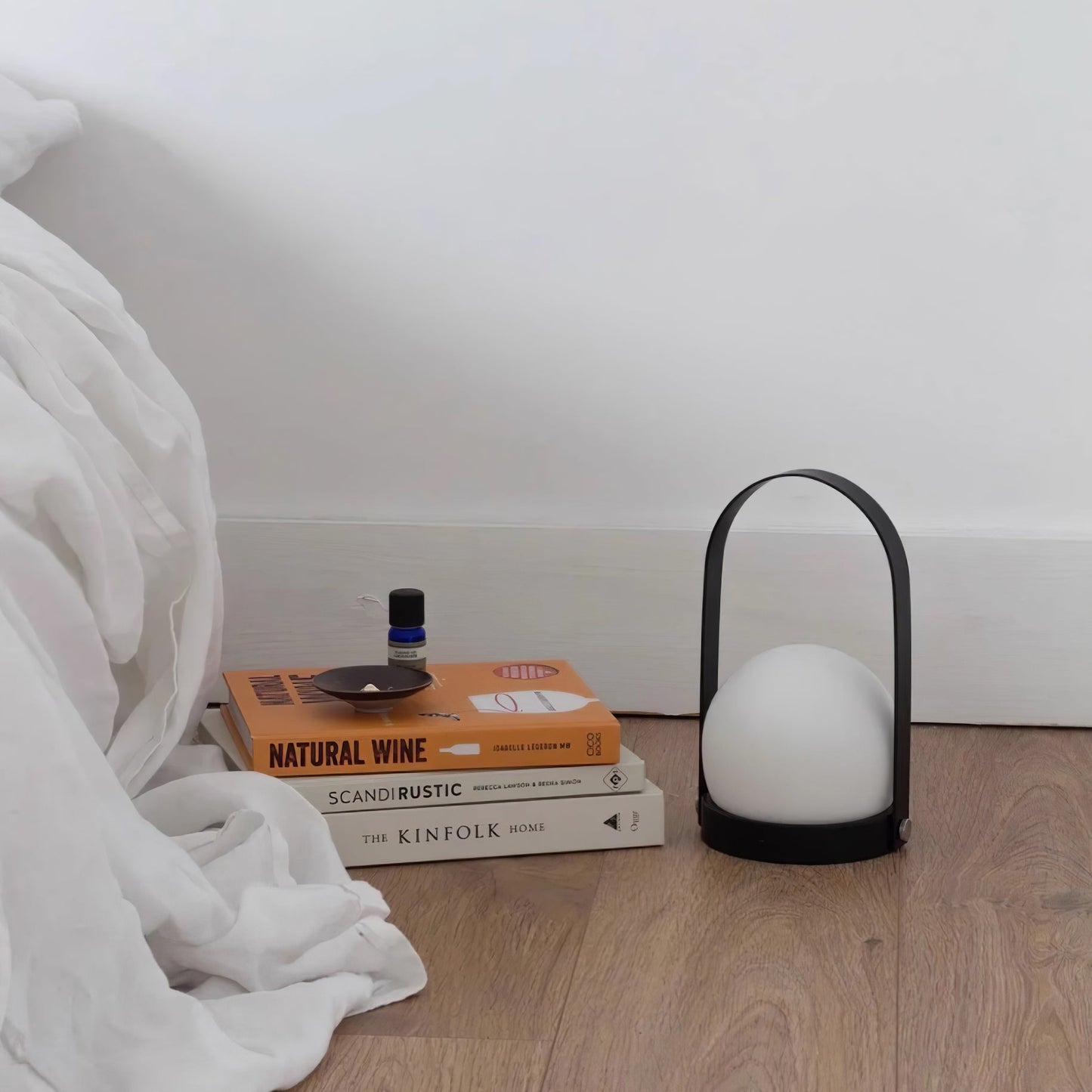 Carrie Cordless Table Lamp Gold Black White LED Indoor Lighting