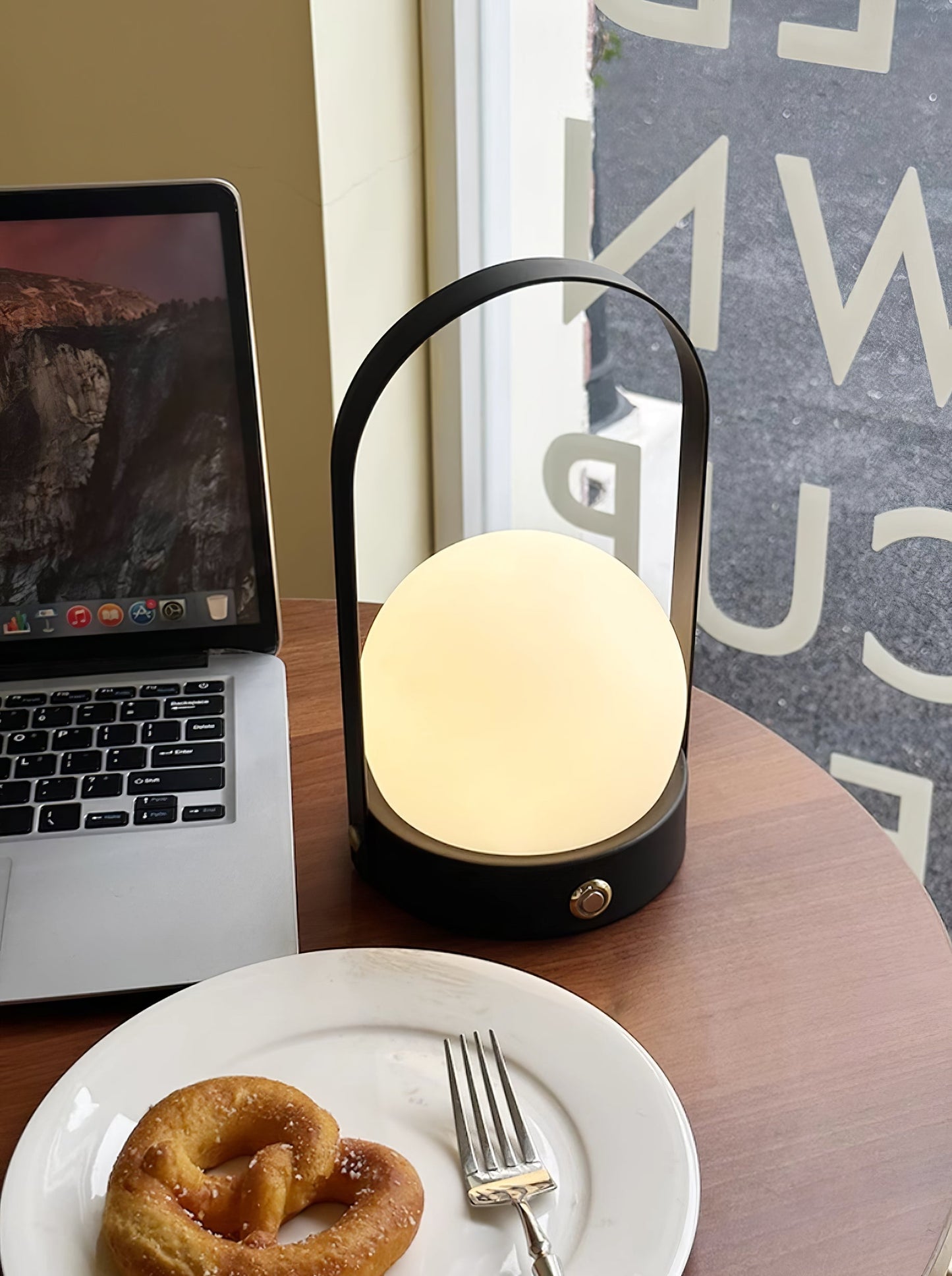 Carrie Cordless Table Lamp Gold Black White LED Indoor Lighting