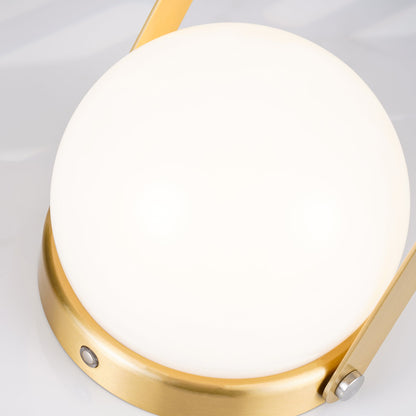 Carrie Cordless Table Lamp Gold Black White LED Indoor Lighting