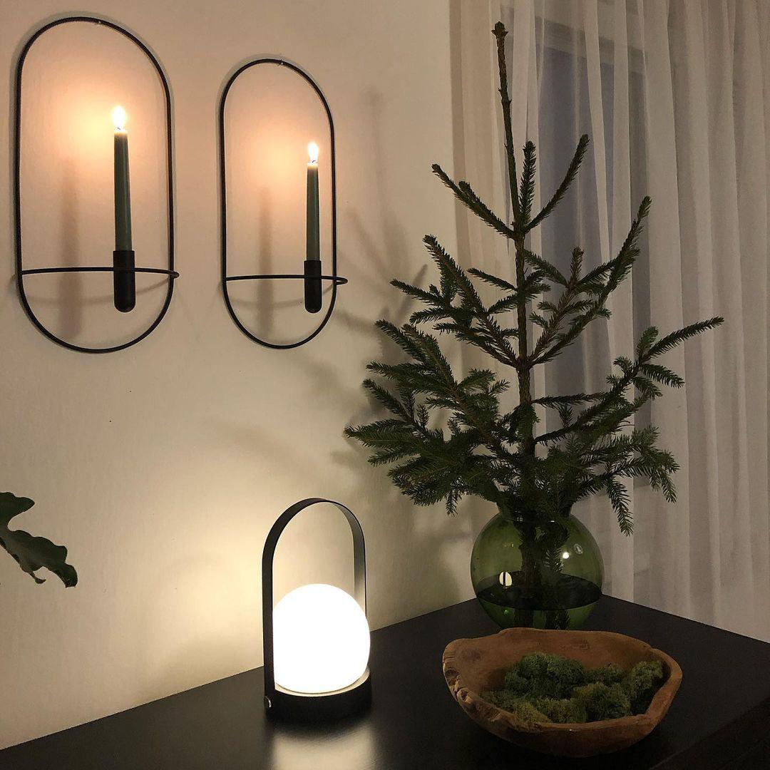 Carrie Cordless Table Lamp Gold Black White LED Indoor Lighting