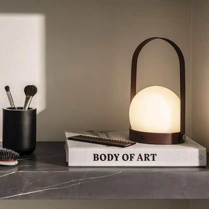 Carrie Cordless Table Lamp Gold Black White LED Indoor Lighting