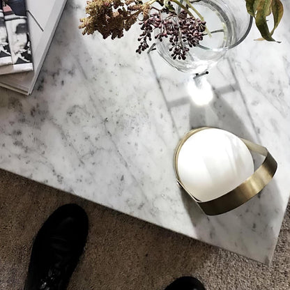 Carrie Cordless Table Lamp Gold Black White LED Indoor Lighting