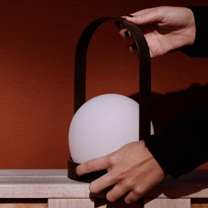 Carrie Cordless Table Lamp Gold Black White LED Indoor Lighting