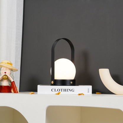 Carrie Cordless Table Lamp Gold Black White LED Indoor Lighting