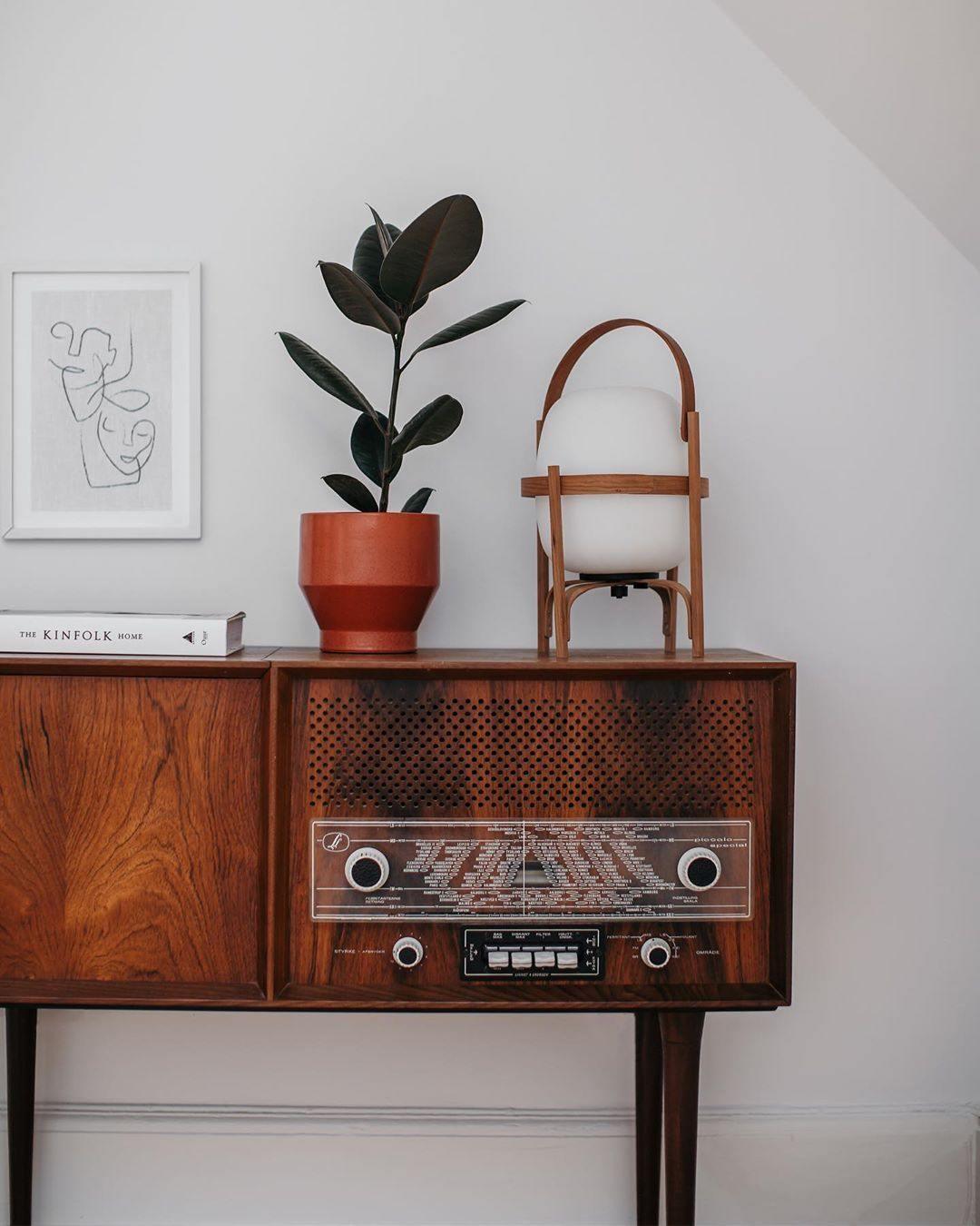 Modern Portable Lantern Glass Table Lamp White Shade LED Light