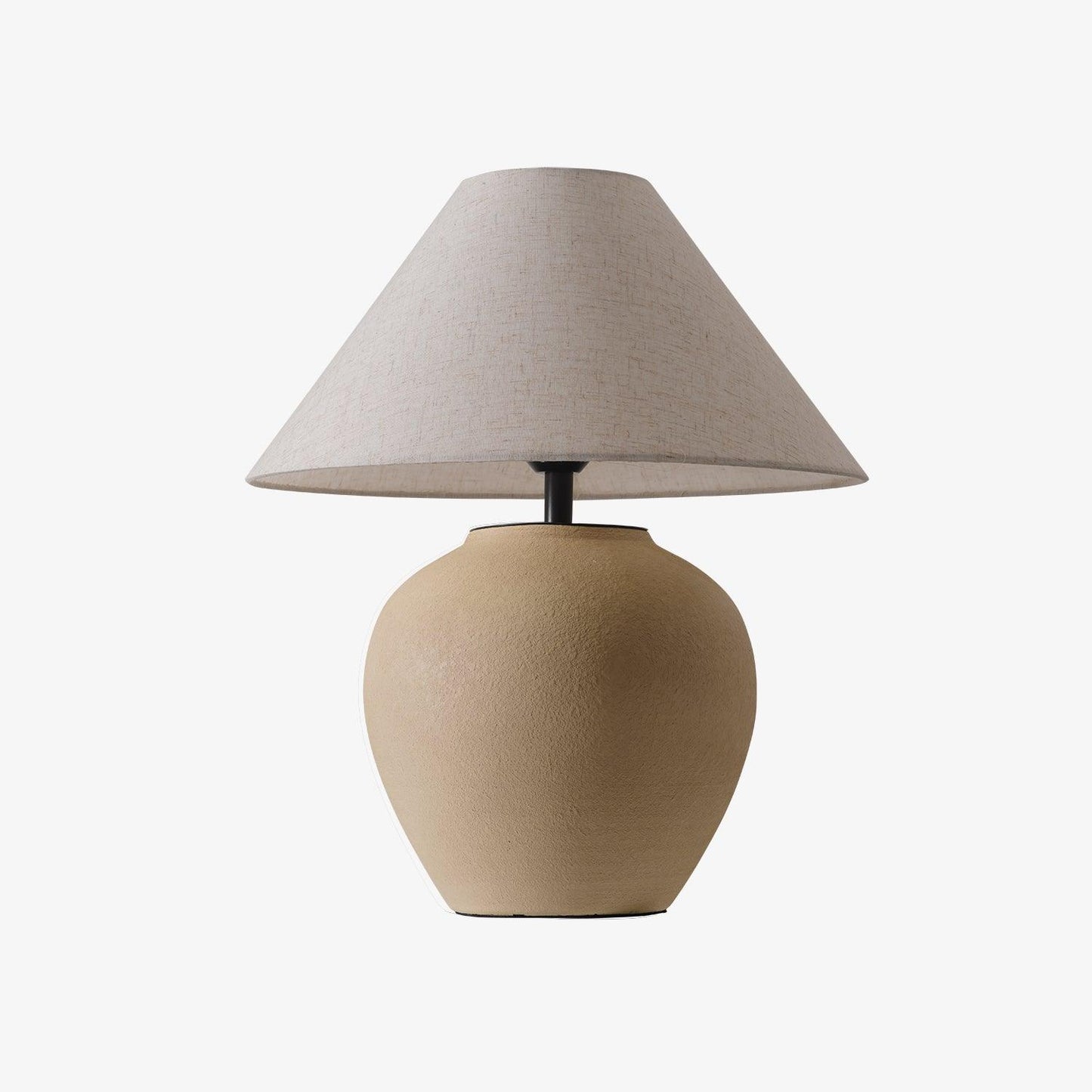 Decker Table Light with Ceramic Vase Base & Soft Pongee Shade for Elegant Home Décor Lamp