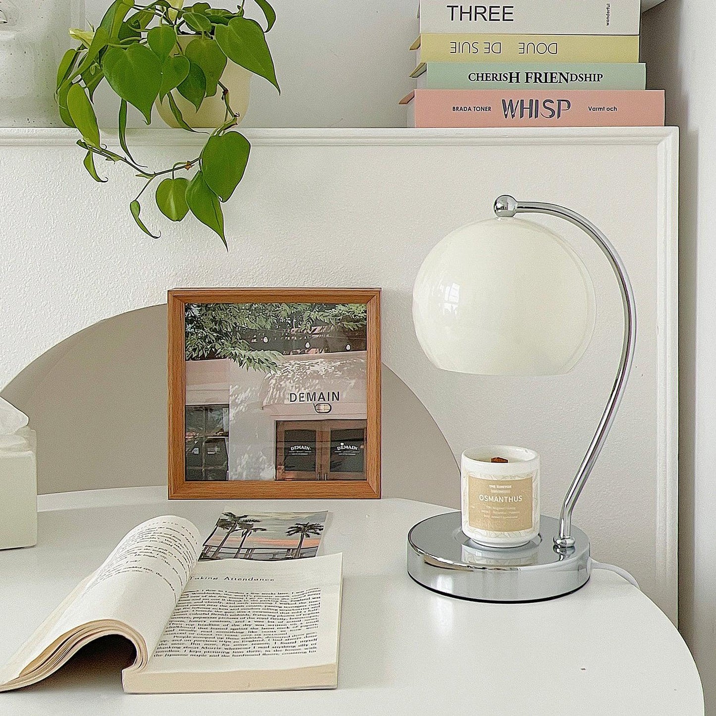 Dennie Warmer with Spherical Design for Safe, Smoke-Free & Flame-Free Fragrance Lamp