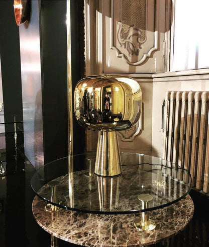 Dusk Dawn LED Table Lamp Sculptural Metal Desk Lamp Modern Lighting